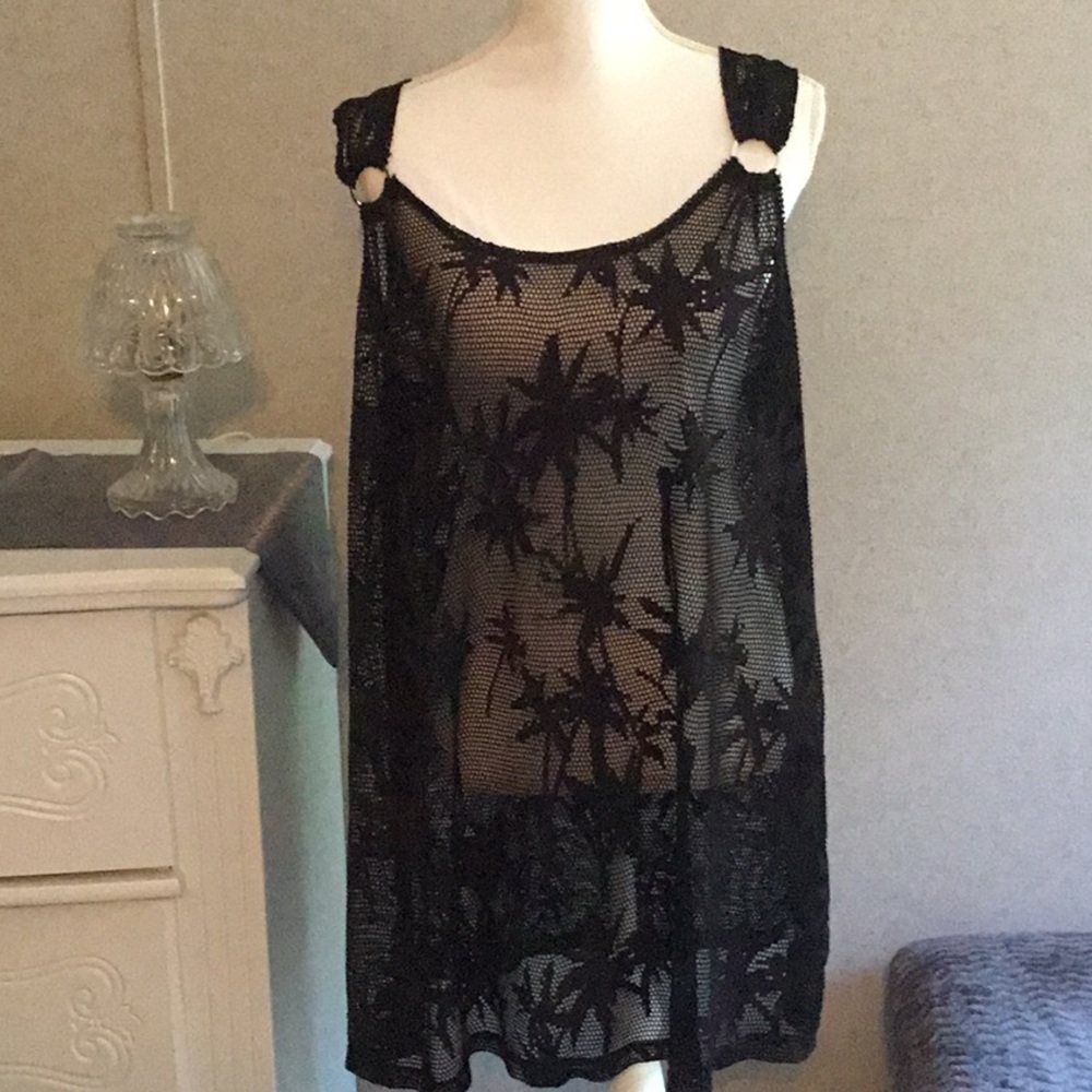 Portocruz black swim coverup size 2X